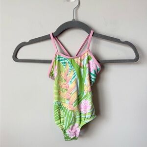 Lilly Pulitzer Kids Swim One Piece tropical print size 3T